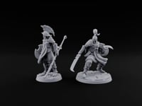 Staff And Sword Striking Human Sentinel Knights turntable