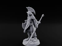 Staff And Sword Striking Human Sentinel Knight Model A turntable