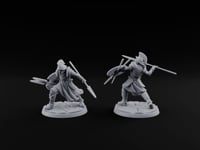 Spear And Shield Lunging Human Spear Warriors turntable