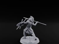 Spear And Shield Lunging Human Spear Warrior Model B turntable