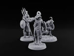 Trident Shield Clashing Human Gladiators turntable