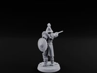 Trident Shield Clashing Human Gladiator Model B turntable