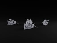 Broadside Ready Human Reaver Skiff Crews turntable