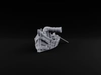 Broadside Ready Human Pirate Skiff turntable
