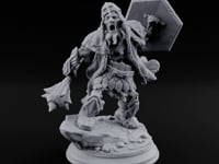 Risen and Roaring Undead Dwarf Warrior A turntable