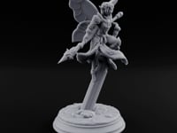 Poised on a Blade Fairy Warrior turntable