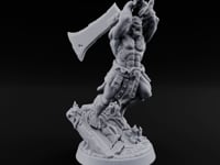Overhead Cleave Orc Barbarian turntable