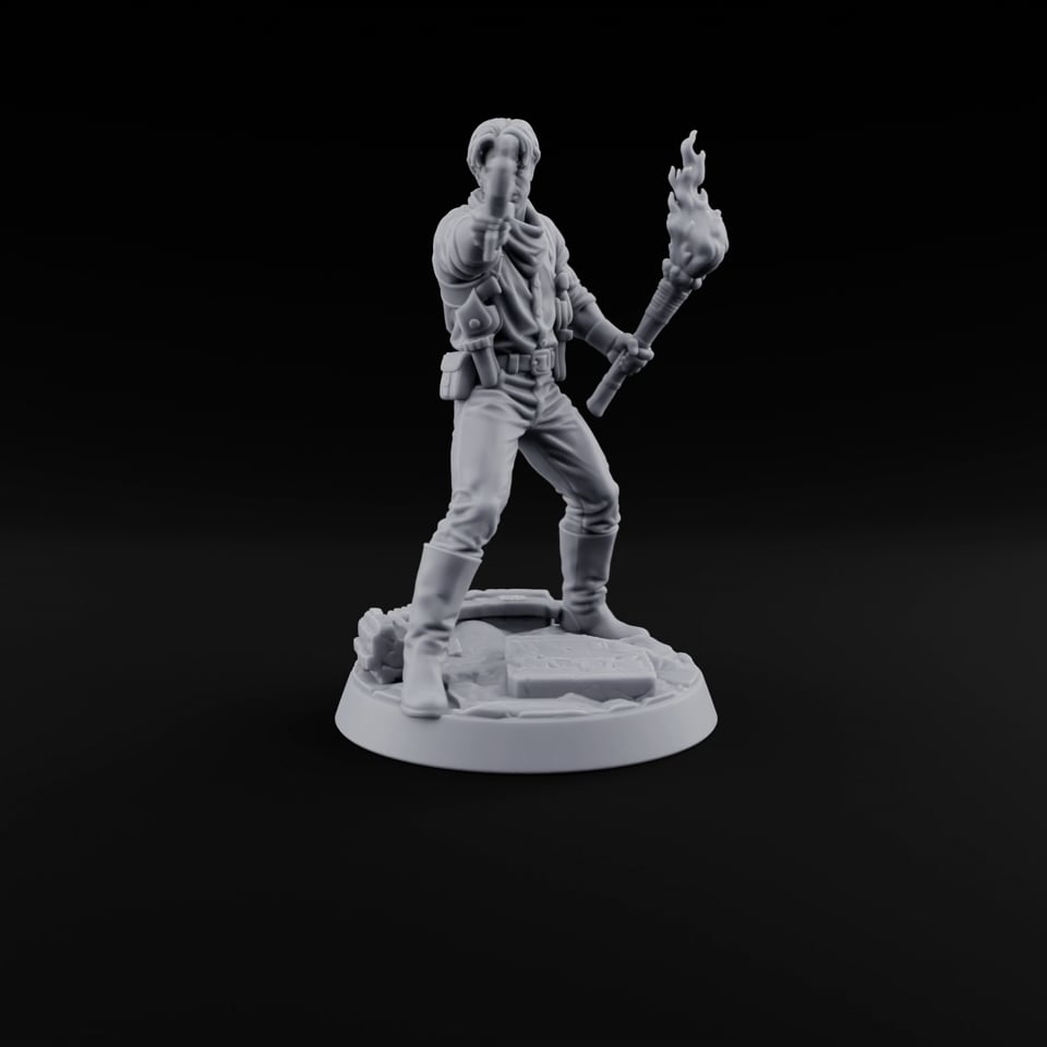 Torchlit Aim Human Gunslinger turntable