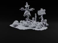 Scarecrow-Tended Vegetable Patch B turntable