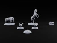 Barnyard Antics Farm Animals turntable