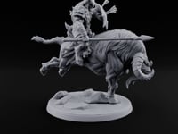 Thundering Into Battle Beastman Gorthek Rider B turntable