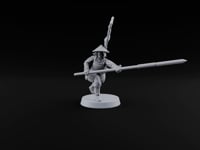 Levelled Spears Human Ashigaru B turntable
