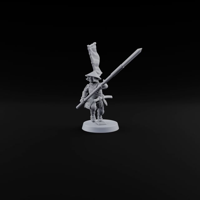 Levelled Spears Human Ashigaru F turntable