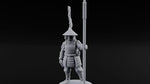 Standing Ready Human Ashigaru C turntable