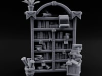 Overstuffed Library Bookshelf D turntable