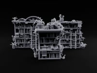 Overstuffed Library Bookshelves turntable