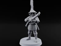 Matchlocks at the Ready Human Ashigaru Musketeer A turntable