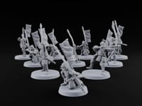 Bowstrings Taut Human Ashigaru Archers turntable