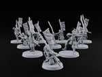 Bowstrings Taut Human Ashigaru Archers turntable