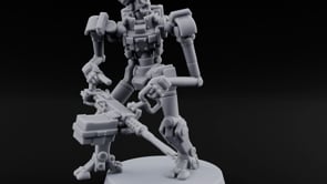 Weapons at the Ready Weird War British Automaton Heavy Machine Gunner C turntable