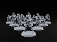 Sweeping the Perimeter Human Bullpup Riflemen turntable