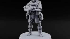 Sweeping the Perimeter Human Bullpup Rifleman D turntable