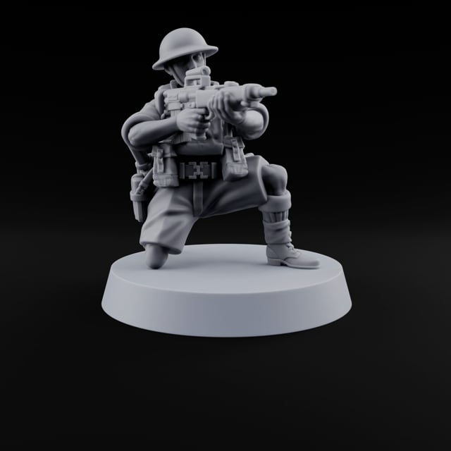 Sweeping the Perimeter Human Bullpup Rifleman G turntable