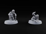 Bombs Away Human Naval Mortar Crew turntable