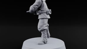 Prepare the Barrage Japanese Naval Howitzer Team D turntable