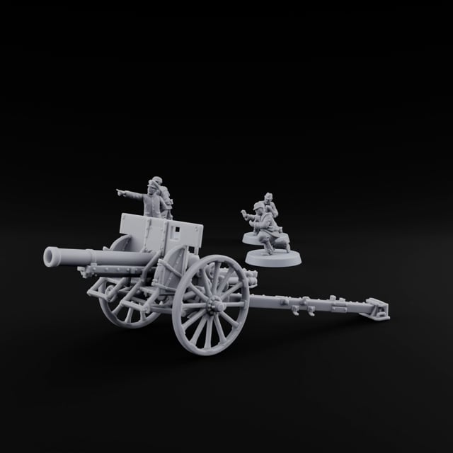 Prepare the Barrage Japanese Naval Howitzer Team turntable