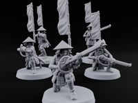 Priming the Volley Human Ashigaru Musketeers turntable