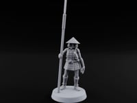 At Spear's Rest Human Ashigaru Spearman B turntable