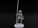 At Spear's Rest Human Ashigaru Spearman B turntable