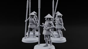At Spear's Rest Human Ashigaru Spearmen turntable