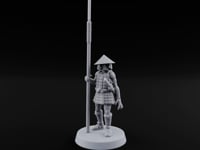 At Spear's Rest Human Ashigaru Spearman D turntable