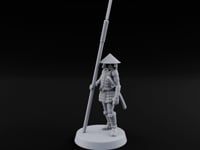 At Spear's Rest Human Ashigaru Spearman E turntable