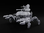 Claws Across the Beachhead Human Naval Crewman and Armoured Crab Walker turntable