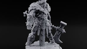 Old Runes, New Firepower Space Orc Heavy Warrior L turntable