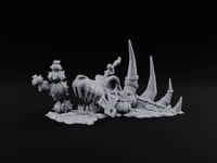 Where the Badlands Grow Teeth Horned Badlands Terrain Piece E turntable