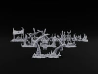 Where the Badlands Grow Teeth Horned Badlands Terrain Set turntable