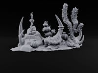 Where the Badlands Grow Teeth Horned Badlands Terrain Piece F turntable