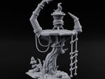 Lashed to Every Horn Horn-Spired Lookout D turntable