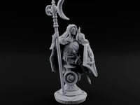 Waxing Defiant Drow Lunar Knight Bust turntable