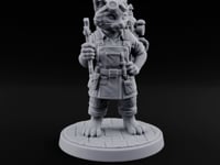 Nine Lives, One Loose Bolt Tabaxi Artificer turntable