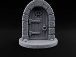 The Knock Came After Midnight Paw-Cutout Stone Arch Door turntable