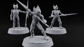 The Hive Sent No Warning Thri-kreen Spearmen turntable