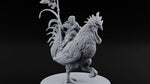 Dawn Marches Under His Banner Halfling Captain on Axe Beak turntable