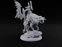 Steel, Feather and Fang Human Winged Hussar on Dire Wolf B turntable