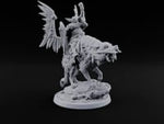 Steel, Feather and Fang Human Winged Hussar on Dire Wolf B turntable