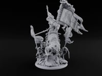 Where His Standard Goes, Wolves Follow Human Wolf Lord on Dire Wolf turntable